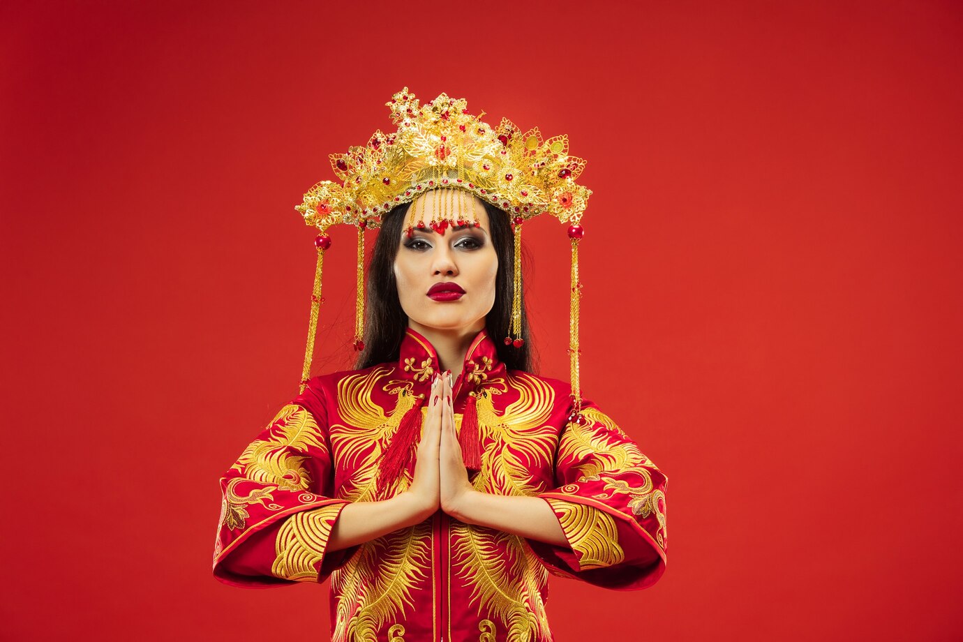 Chinese traditional graceful woman